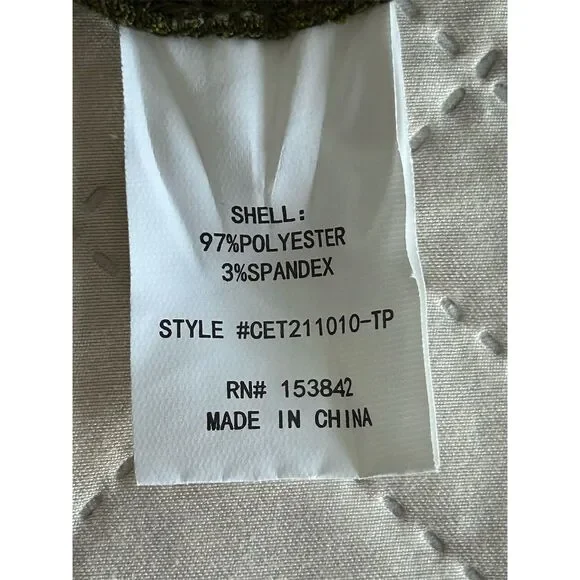 Melloday Women's 3XL Green Floral Balloon Sleeve Blouse - Picture 3 of 6